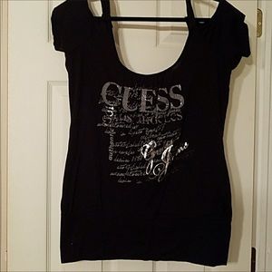 Guess open shoulder shirt
